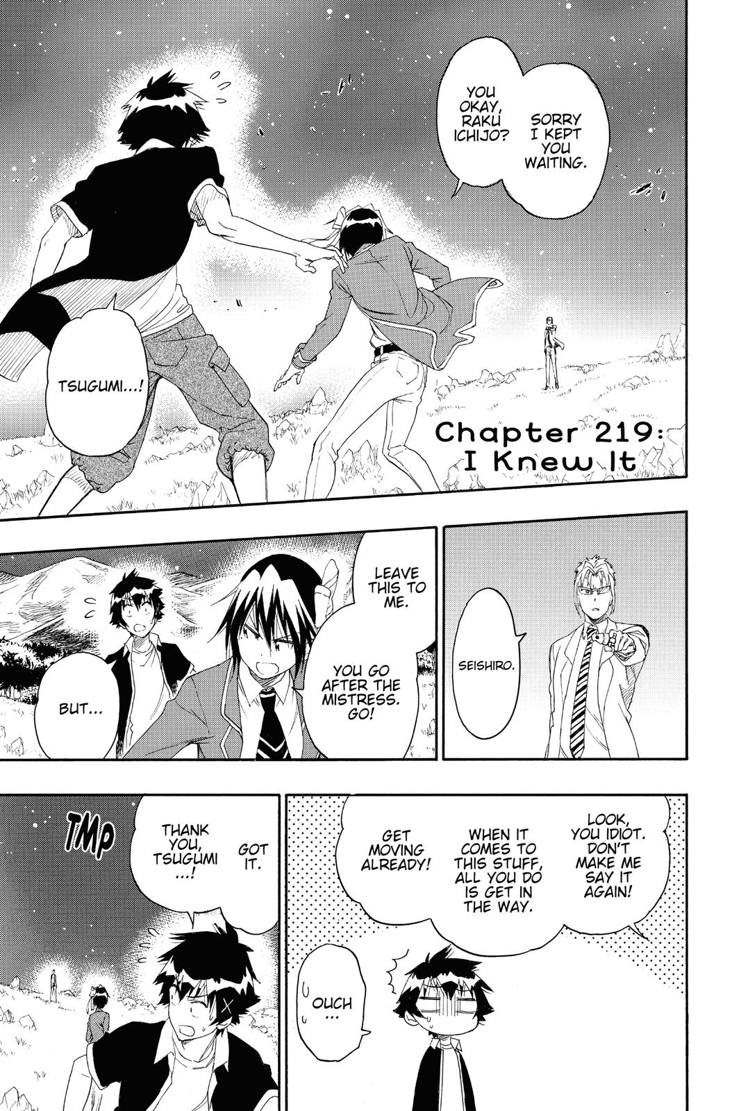 Nisekoi Chapter 219 Page 1